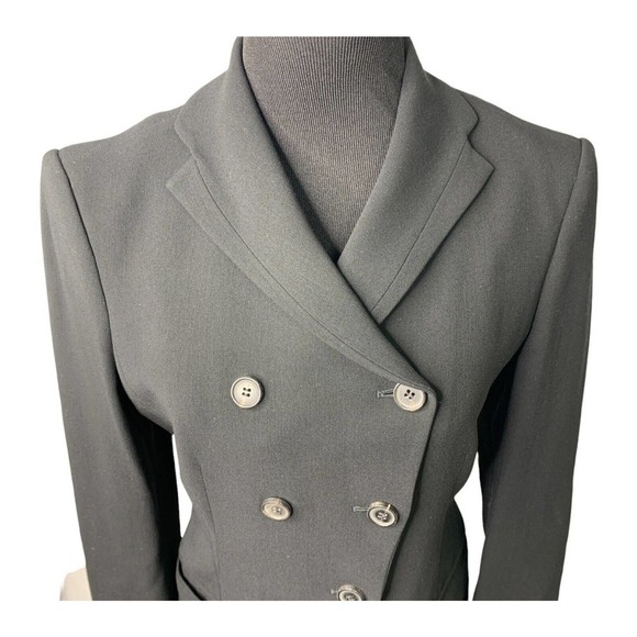Istvan Francer Strong Shoulder Doublebreasted Wool Jacket Womens 8 ITALY—READ - Picture 2 of 12